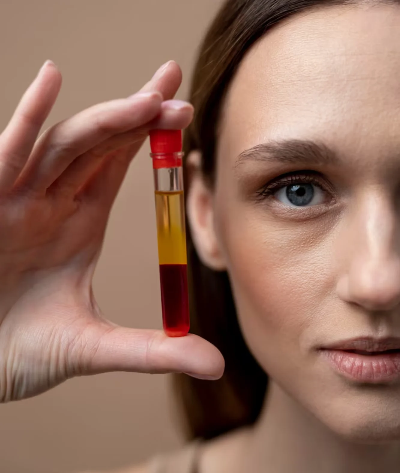 Close-up of a face in black and white