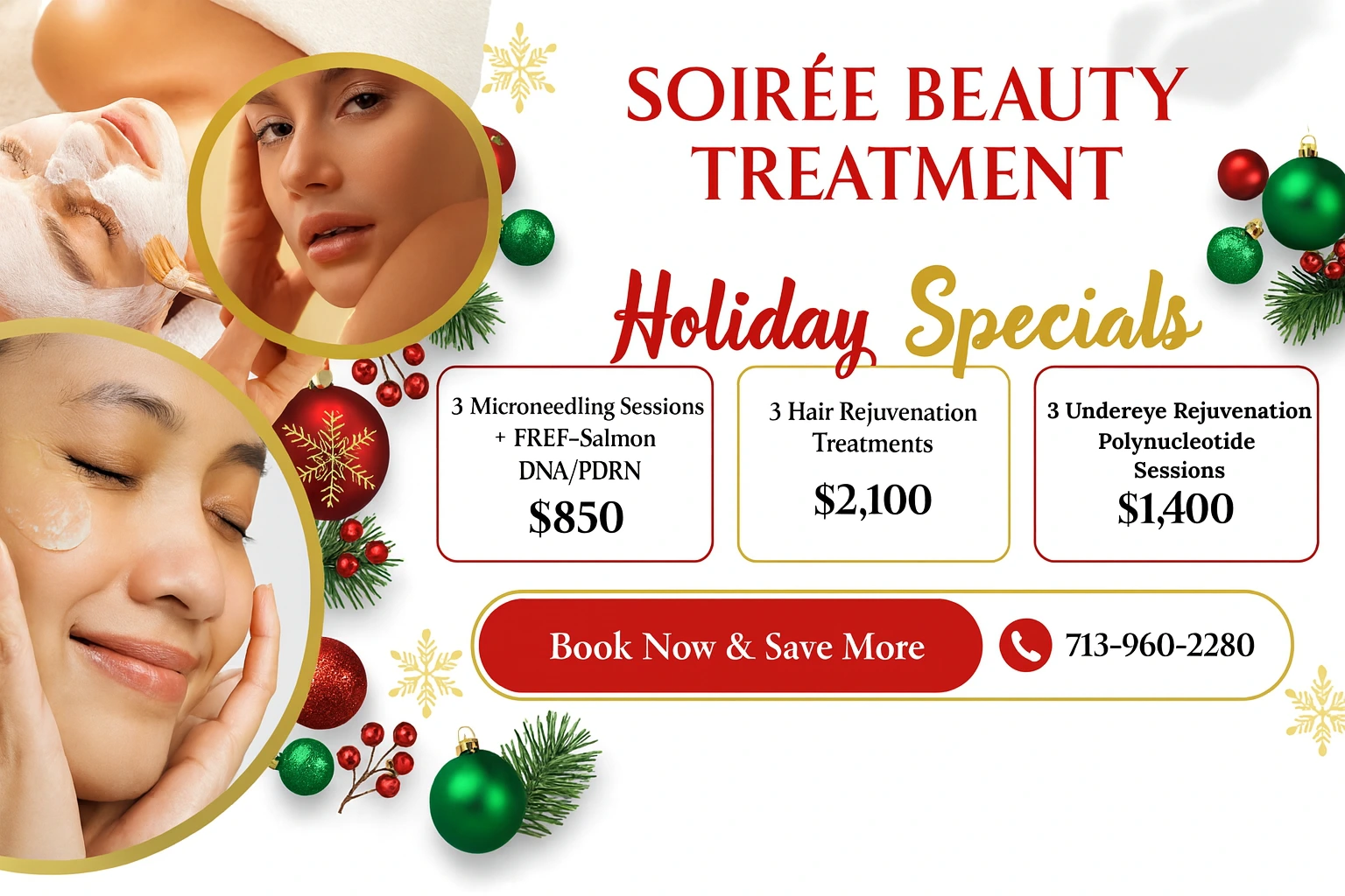 Holiday Beauty Offers – Glow, Rejuvenate & Shine with Soirée Aesthetics